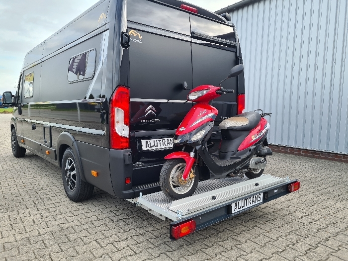 ALUTRANS KALUX 1 Roller/ Motorradträger, 200kg spez. für Fiat Ducato X250/X290 Bj. 2006-2011, mit AHK