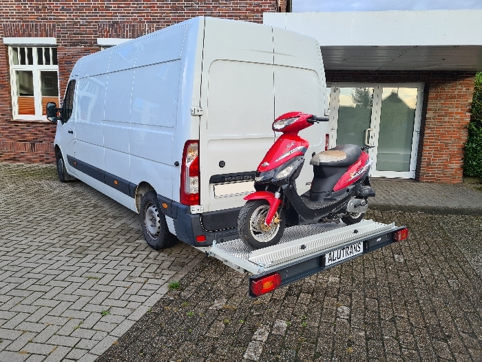 ALUTRANS KALUX 1 Roller/ Motorradträger, 200kg spez. für Opel Movano Bj. 2010-2021, m. AHK
