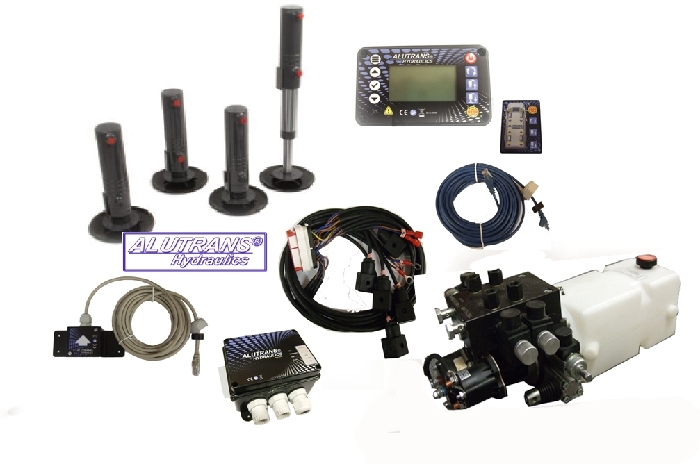 Hubstützen hydraulisch für DETHLEFFS GRAND ALPA PLUS I 7820-2 Wohnmobil Fiat m. Alko bis 6t PHi