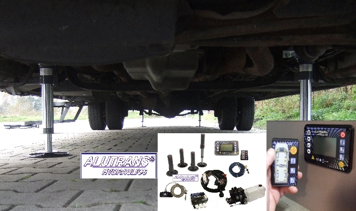 Hubstützen hydraulisch für SUN LIVING Lido Hybrid M 45 SL Wohnmobil Fiat Ch. bis 3,8t PHi
