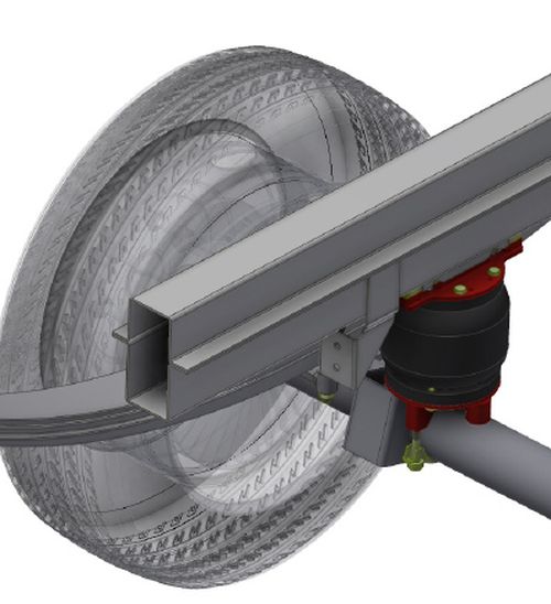 VW Crafter 28-35, Bj. 2006-2016, passende Zusatz-Luftfederung 6 Zoll Heavy Zweikreis Doppelfaltenbalg- Anlage, syst. LF1
