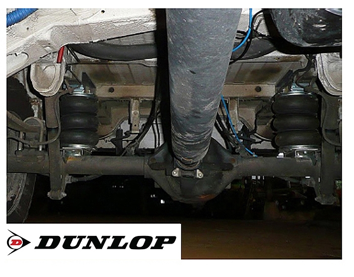 Mercedes Sprinter Bj. 2006-2018, Modelle 313-324, nur f. Allrad, passende Zusatz-Luftfederung 8 Zoll Zweikreis Doppelfaltenbalg- Anlage, syst. LF3- zzgl. Montagekosten bei uns im Haus.