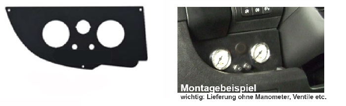 (LF1) Manometerblende für Zweikreisanlage spez. für Citroen/Fiat/Peugeot X250