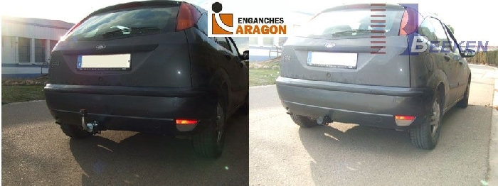 Anhängerkupplung für Ford-Focus Fließheck, nicht ST 225, RS, Baureihe 2001-2003 abnehmbar Anhängerkupplung für Ford-Focus Fließheck, nicht ST 225, RS, Baureihe 2001-2003 abnehmbar