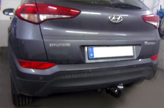 Anhängerkupplung für Hyundai-Tucson NX4, spez. Hybrid, ohne Elektrosatzvorbereitung, Baureihe 2020-2024 V-abnehmbar