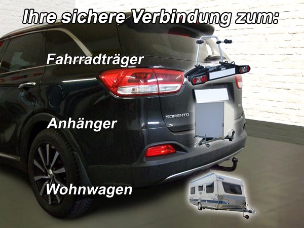 Anhängerkupplung für Kia-Sorento UM, Baureihe 2015-2018 V-abnehmbar