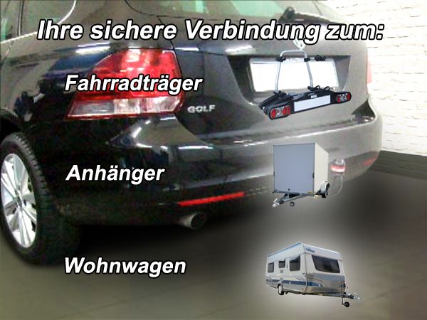 Anhängerkupplung für VW-Golf VI, Variant, Baureihe 2009-2012 V-abnehmbar
