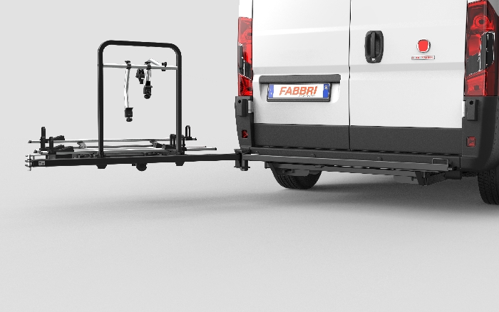 Fabbri SESAMO - schwenkbarer Fahrradträger für 3 Fahrräder oder E-Bike spez. für Citroen Jumper X250/X290 Bj. 2006-2011 ohne AHK